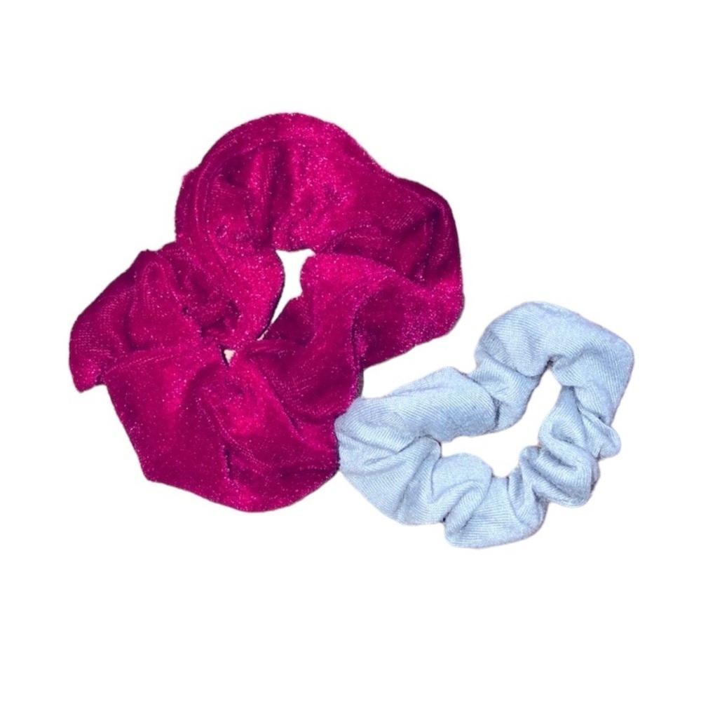 Set of VSCO girl hair scrunchies